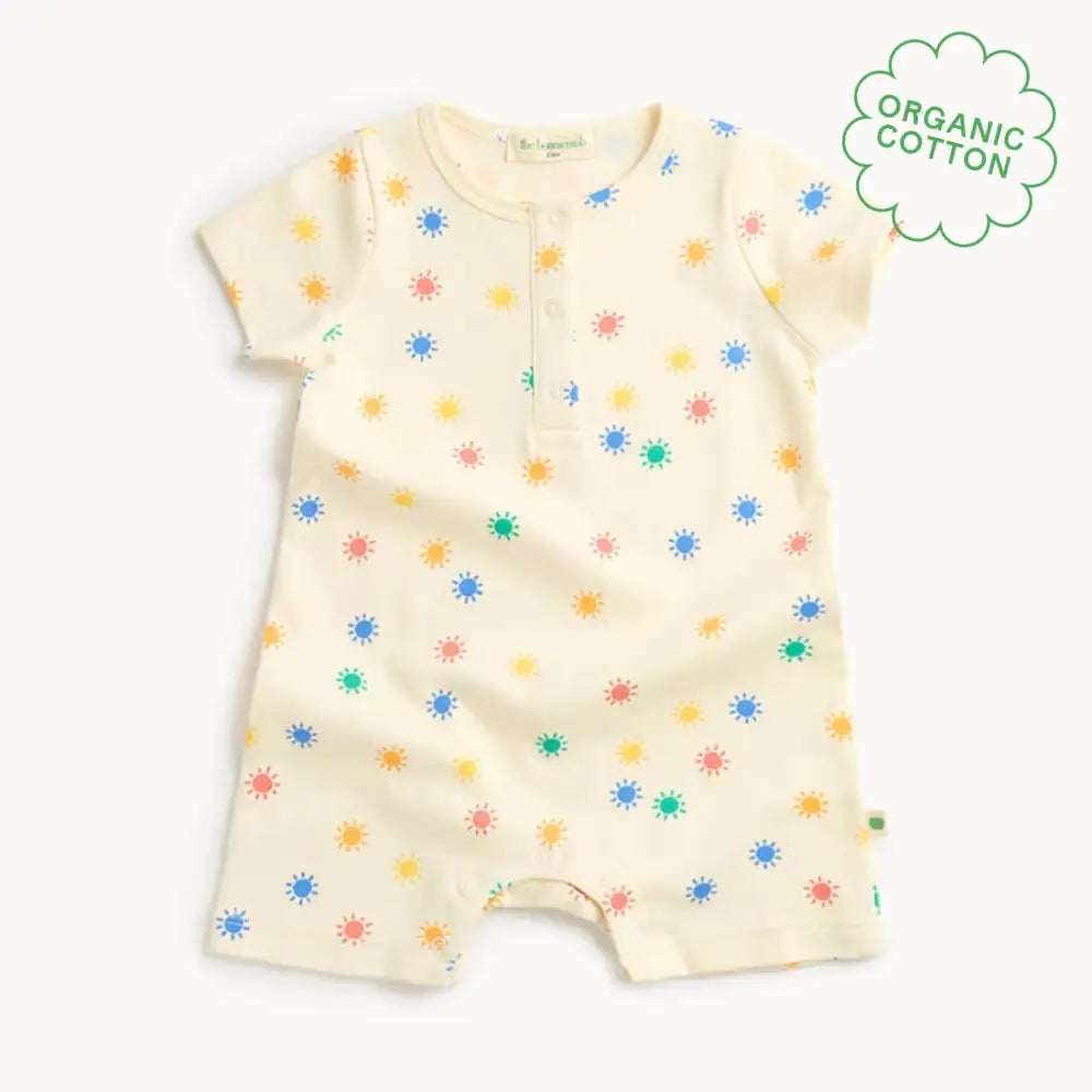Dinky - Rainbow Sunshine Short Sleeve baby Playsuit