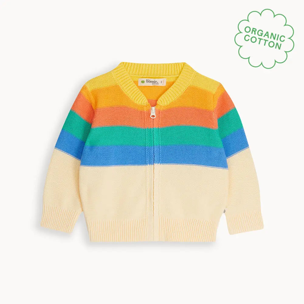 Barnacle - Rainbow Stripe Cardigan - Cardigans