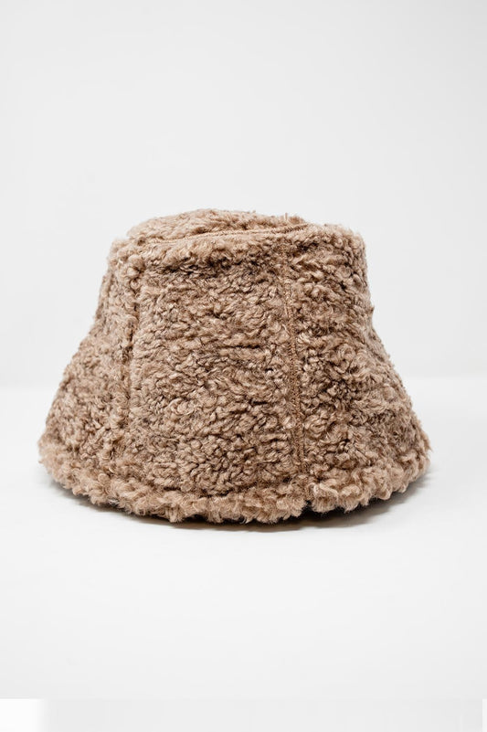 Beige bucket hat borg - Hats