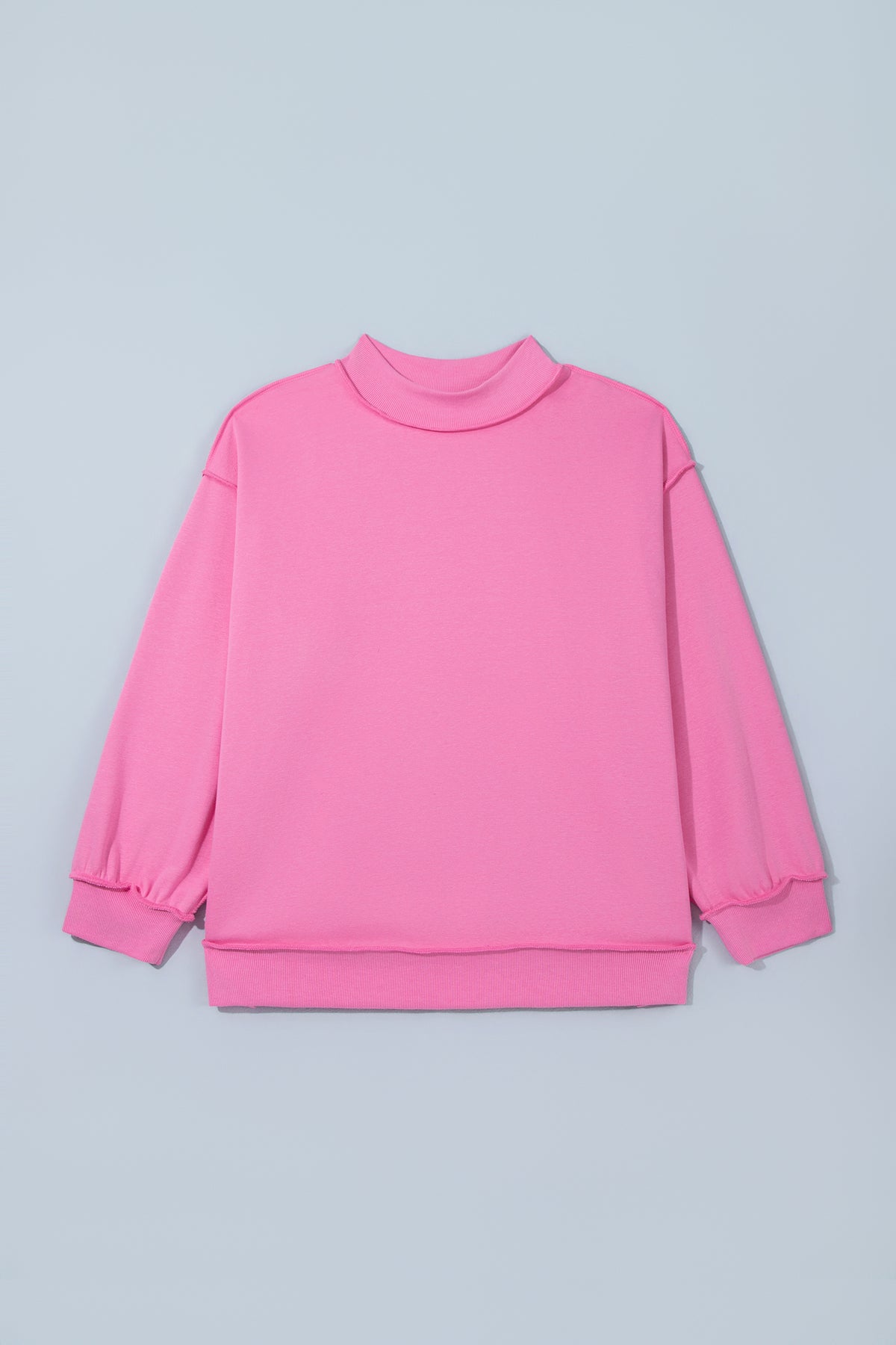 Exposed Seam Detail Reversible Double Wear Plus Size Sweatshirt - Plus Size/Plus Size Sweatshirts & Hoodies