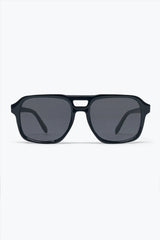 Black Chunky Frame Square Lens Oversize Sunglasses