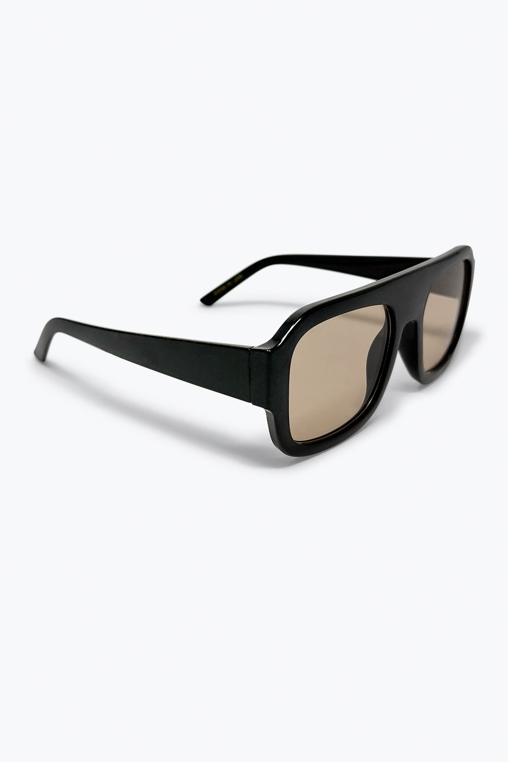 Black Oversized Square Frame Sunglasses -
