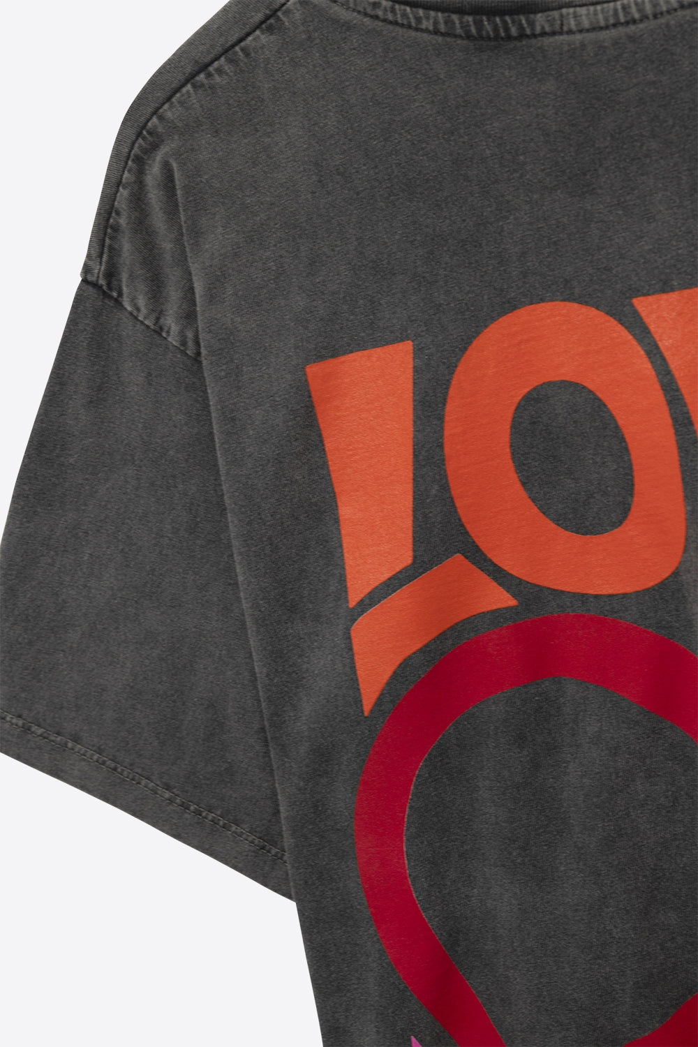 Black T-Shirt with Love is Air and Heart with Peace logo - T-Shirts