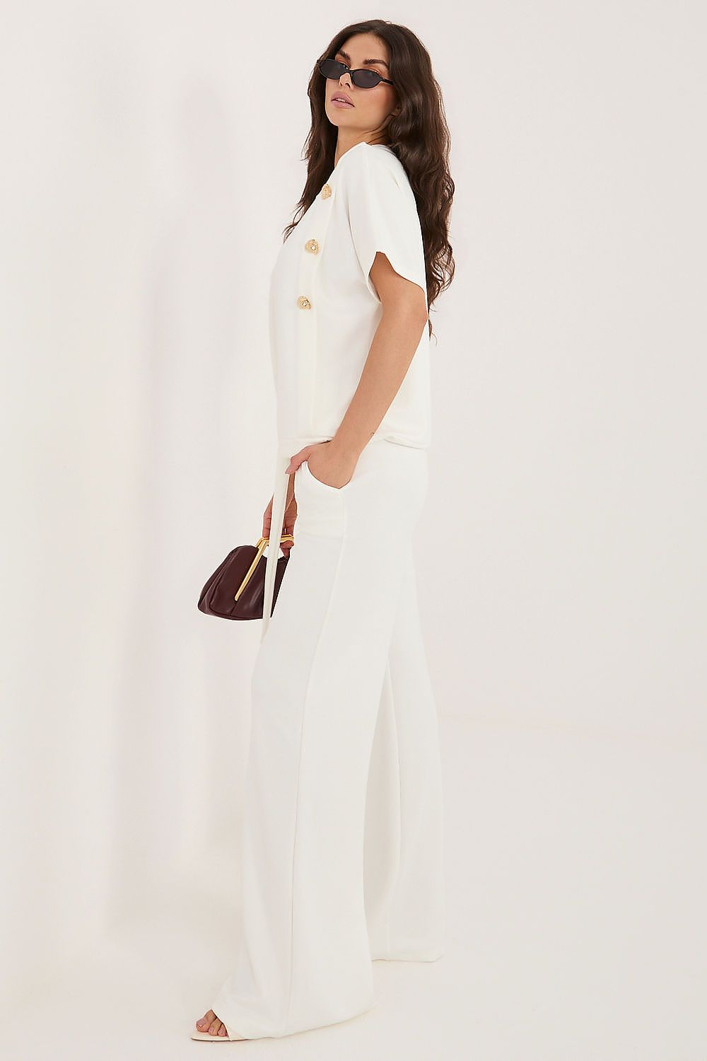 Relevance Pink Blouse and Trousers Set at Lua Boutique - Outfit Sets