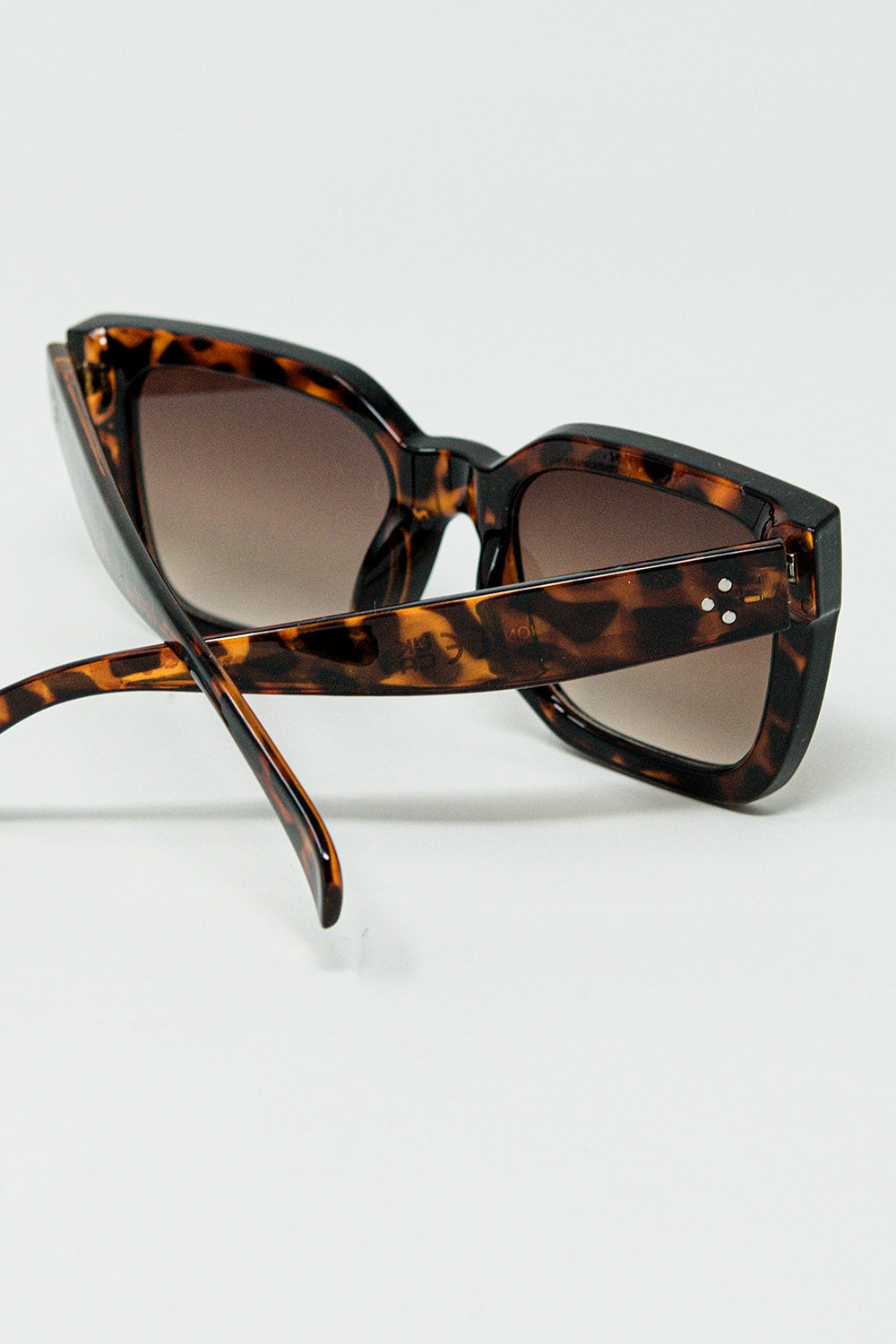 Brown Square sunglasses with animal print - Sunglasses