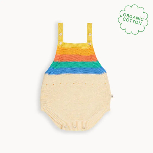 Bubble - Rainbow Stripe Knit Romper - Baby & Children's One-Pieces