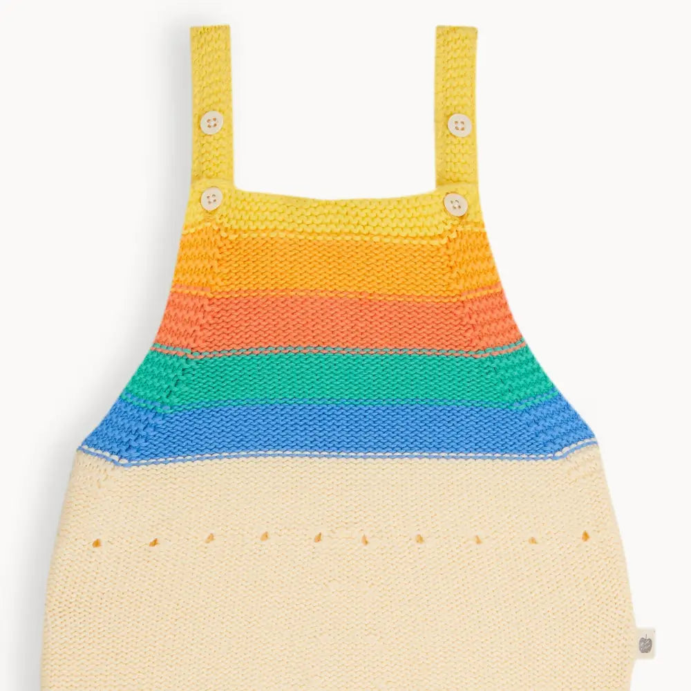 Bubble - Rainbow Stripe Knit Romper - Baby & Children's One-Pieces
