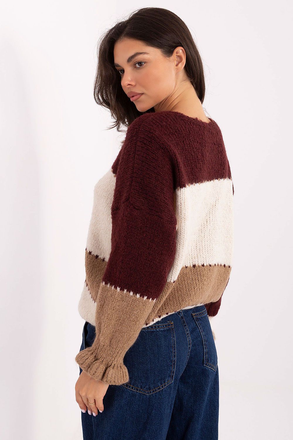 Cardigan Rue Paris Chunky Colour-Block - Coats & Jackets