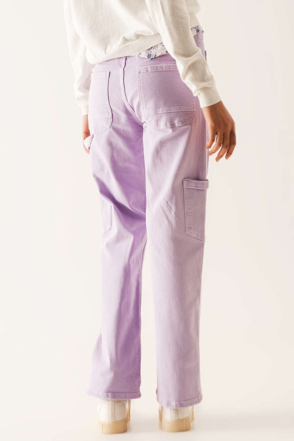 Cargo pants in purple - Jeans