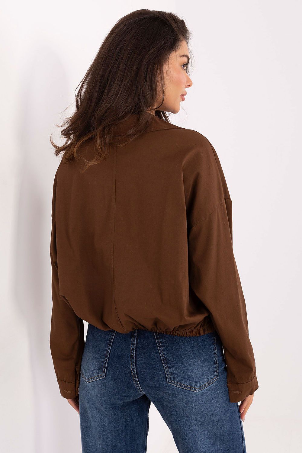 Rue Paris Casual Oversized Long Sleeve Shirt -
