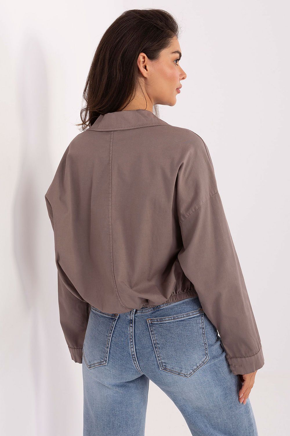 Rue Paris Casual Oversized Long Sleeve Shirt -