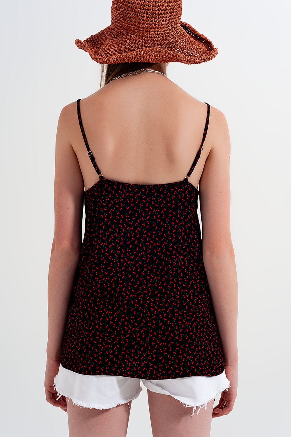 Cherry top in black - Tops