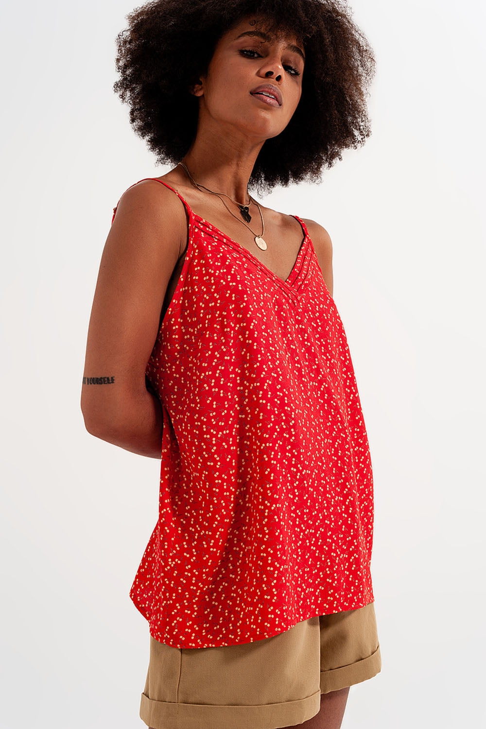 Cherry top in red - Tops