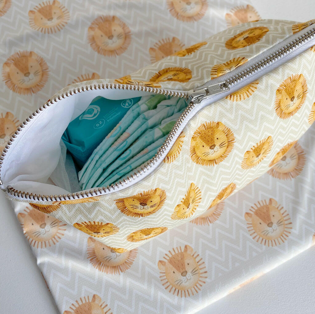 Nappy Wallet - Leo Lion Print - Baby & Toddler
