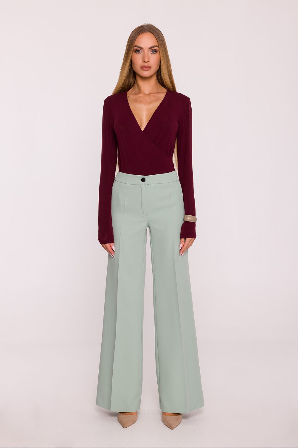 Classic Women's Trousers - Elegant Style at Lua Boutique green - Trousers