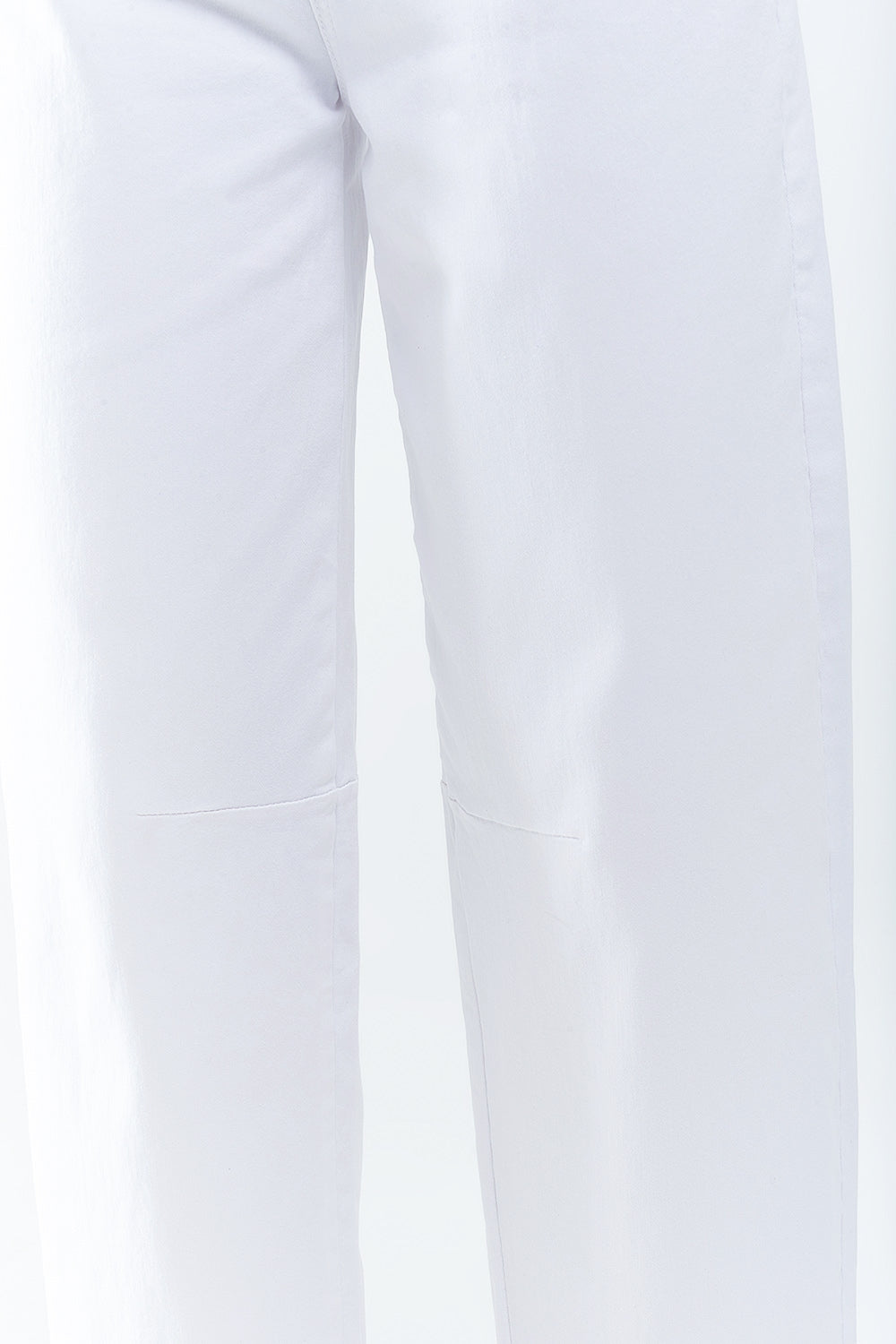 comfortable stretch jeans with barrel leg in white - Jeans