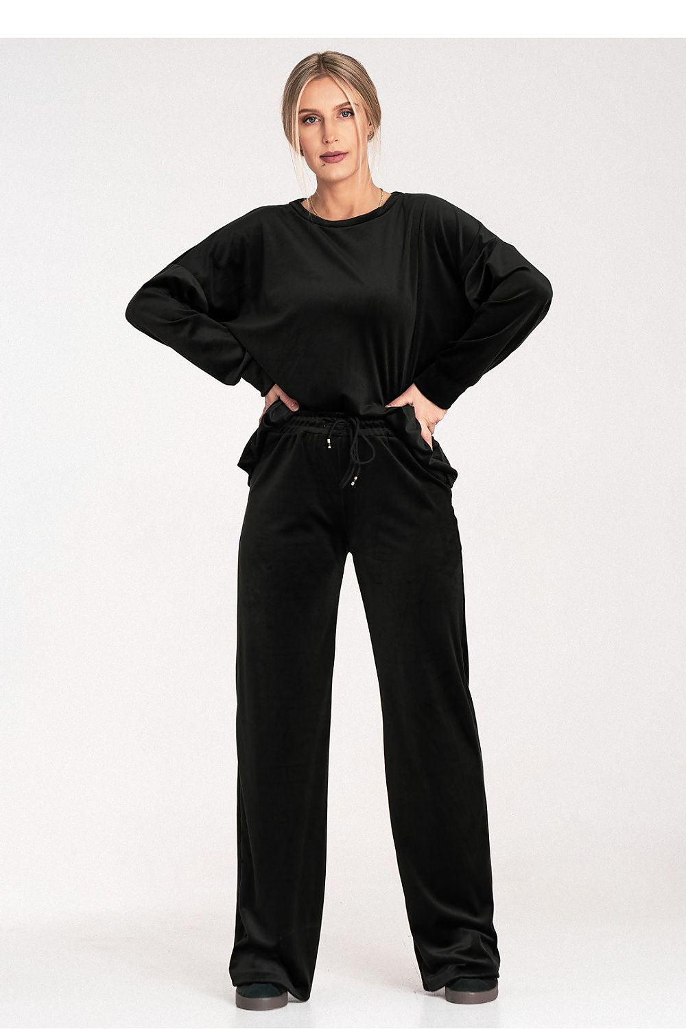 Comfortable Two Piece Set for Everyday Style black S M - Sets