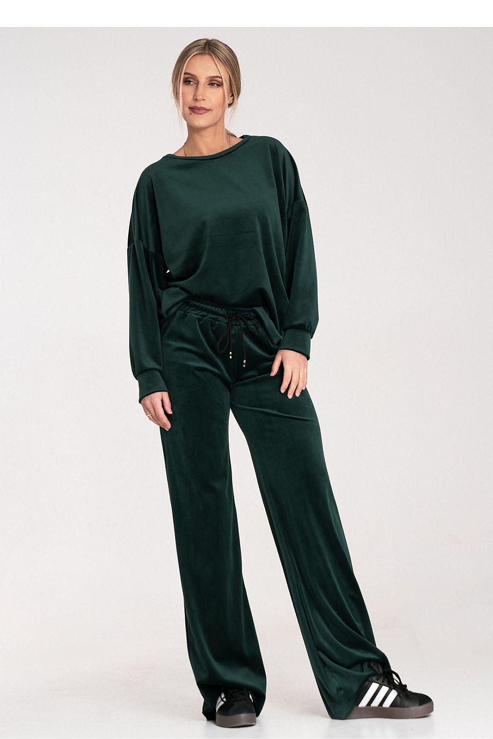 Comfortable Two Piece Set for Everyday Style green S M - Sets