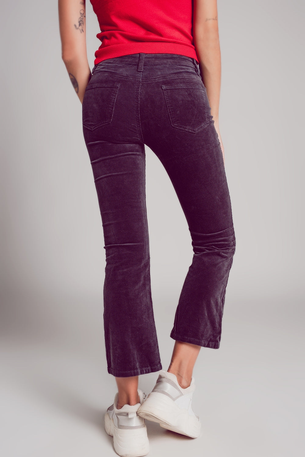 Cord flare in brown - Trousers