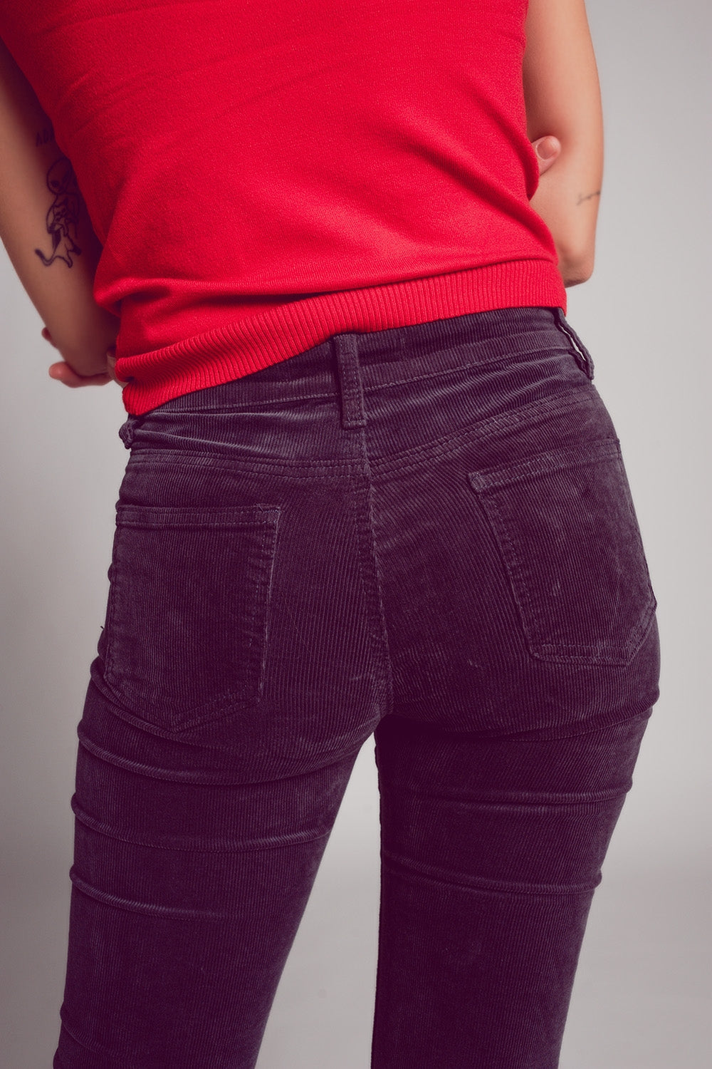 Cord flare in brown - Trousers