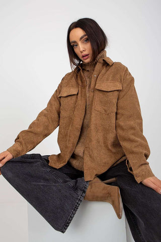 Corduroy Long Sleeve Button-Down Shirt