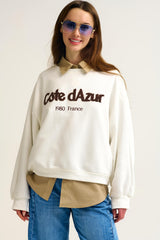 Camisola Creme Bordada Côte d’Azur