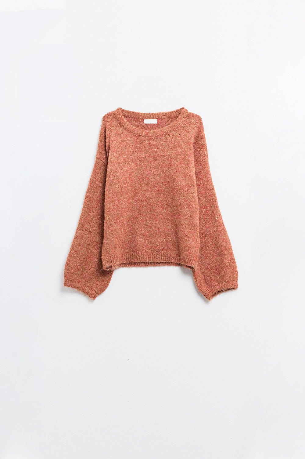 Cozy Balloon Sleeve Sweater in camel - Jumpers
