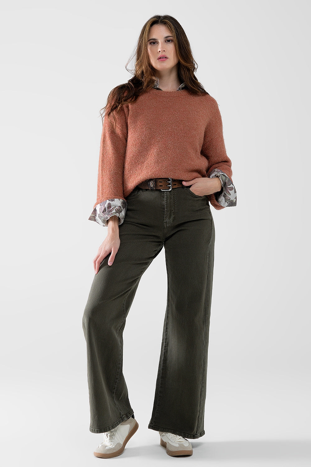 Cozy Balloon Sleeve Sweater in camel - Jumpers