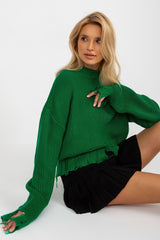 Pull ample et confortable à col montant