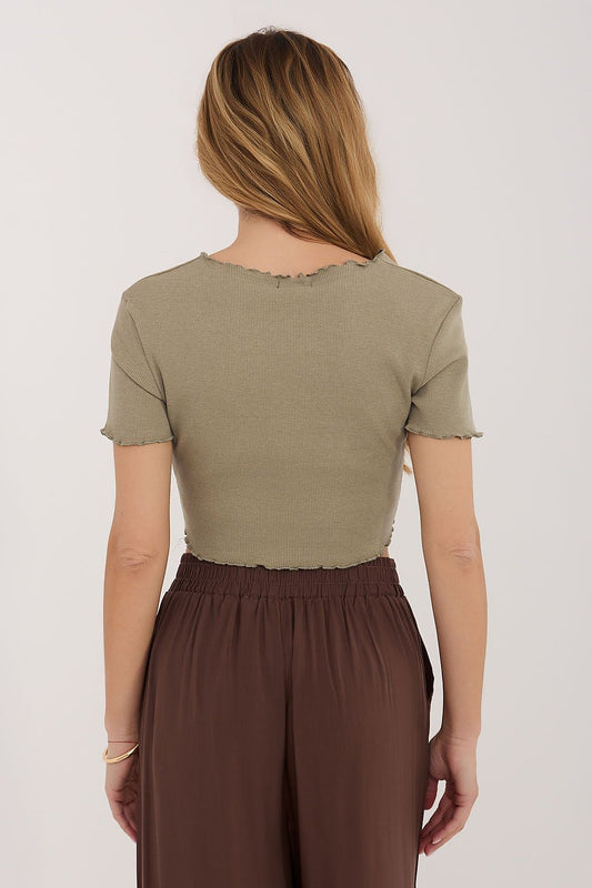 Cropped Blouse for Trendy Summer Style - Blouses