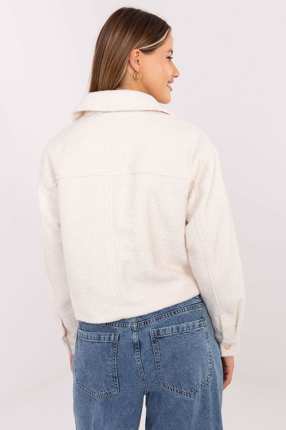 Cropped Jacket Made of Artificial Fur - Jackets