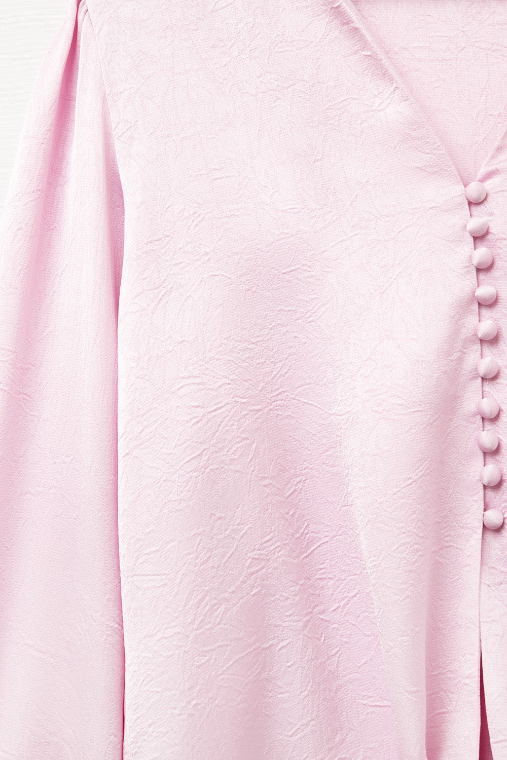 Cropped Shirt In pink Featuring knot - Shirts