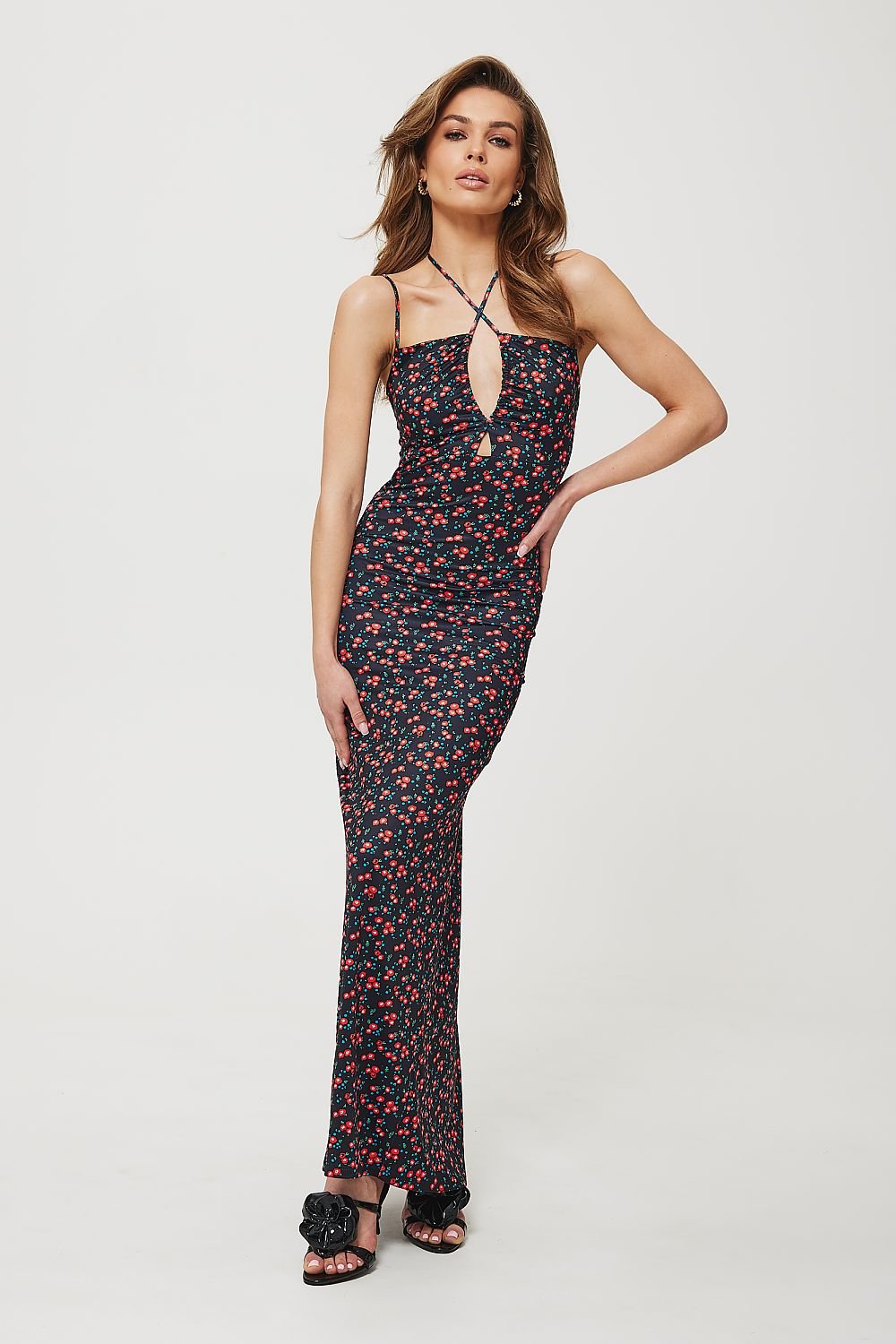 Elegant Tuba-Style Maxi Dress multicolor - Dresses