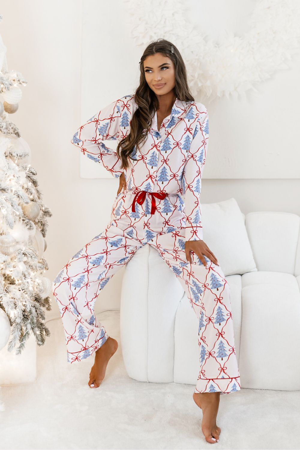 Women's Christmas Pyjama Set - Festive Style - Pyjama Set