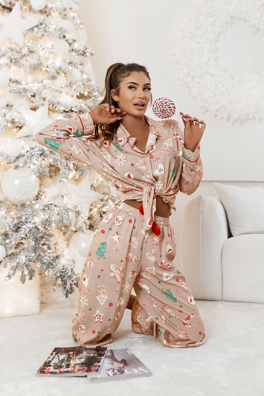 Women's Christmas Pyjama Set - Festive Style multicolor 2 - Pyjama Set