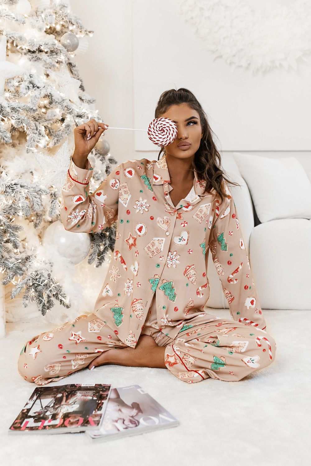 Women's Christmas Pyjama Set - Festive Style - Pyjama Set