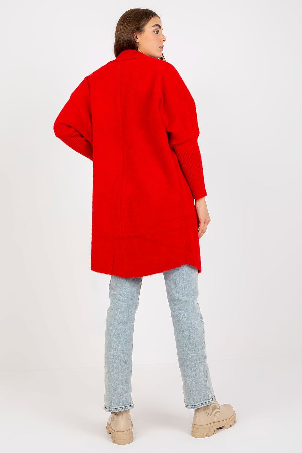 Stylish Women's Long Sleeve Coat with Pockets - Coats