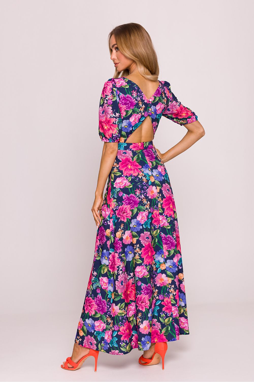 Vibrant Maxi Delicate Floral Dress for Women - Dresses