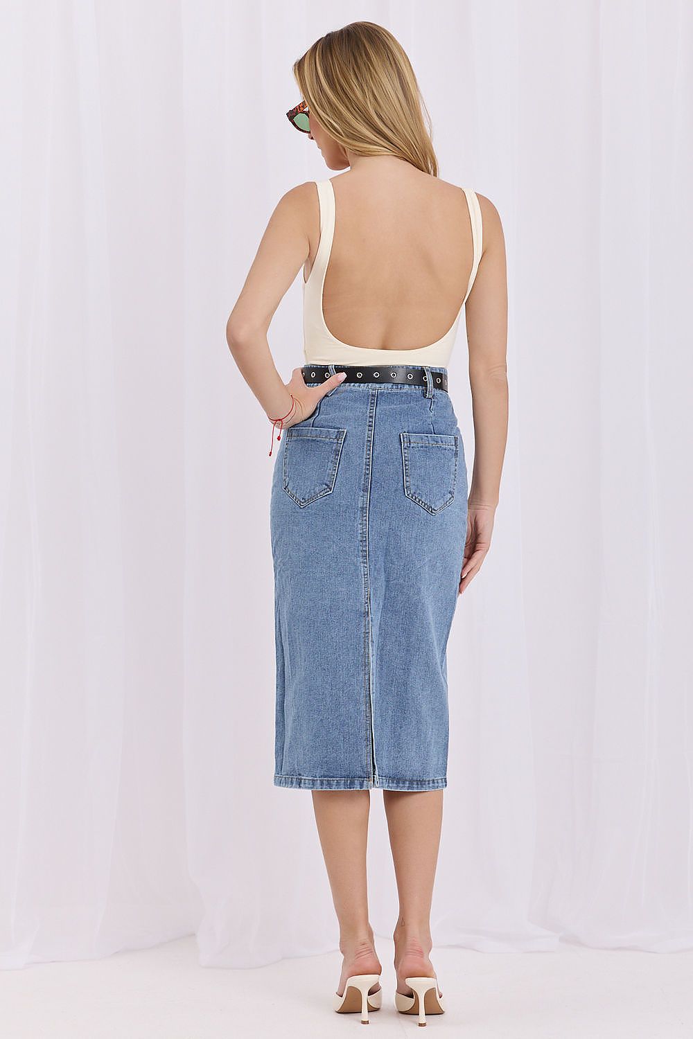 Denim Skirt for Trendy Women's Style - Skirts