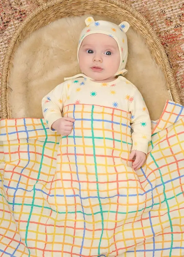 Dreamy - Rainbow Sunshine Organic Baby Playsuit - Baby & Children's One-Pieces