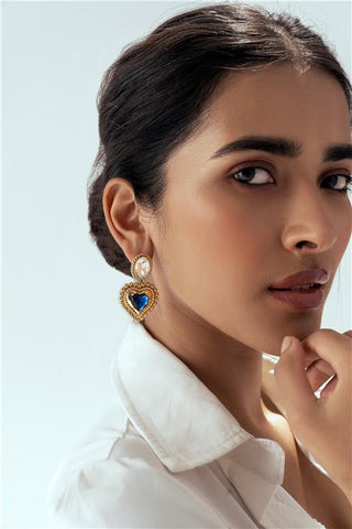 Drop Statement Earring Beautiful Heart