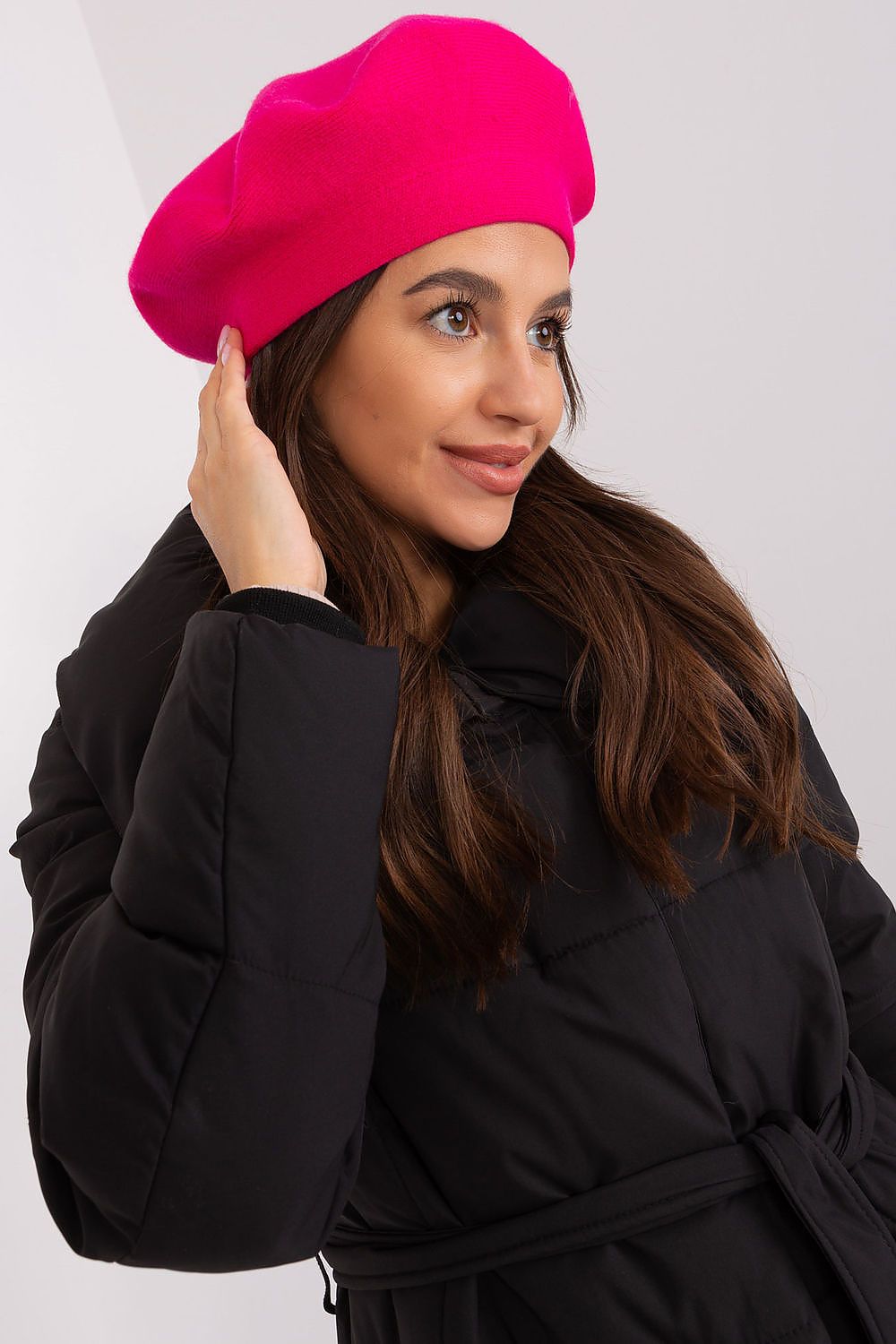 Elegant Beret with Delicate Antenna pink one-size-fits-all - Berets
