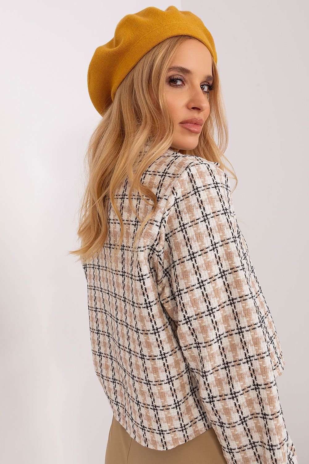 Elegant Beret with Delicate Antenna - Berets