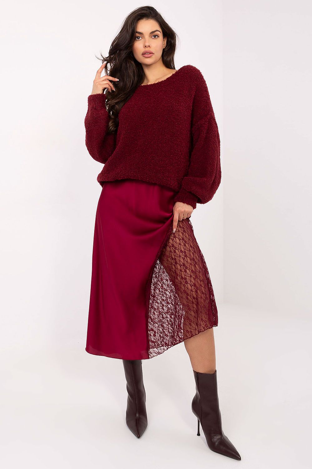 Saia midi sereia elegante para um estilo chique