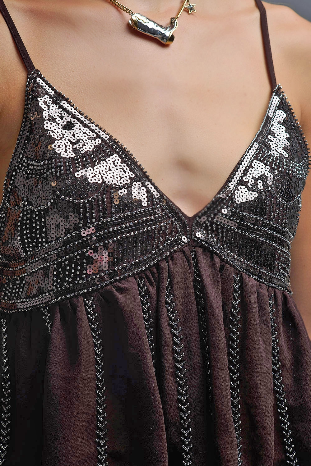 Embellished Camisole for Women - Trendy Top - Tops