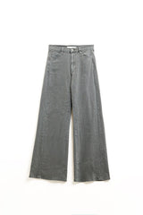 Pantalon extra large en gris délavé