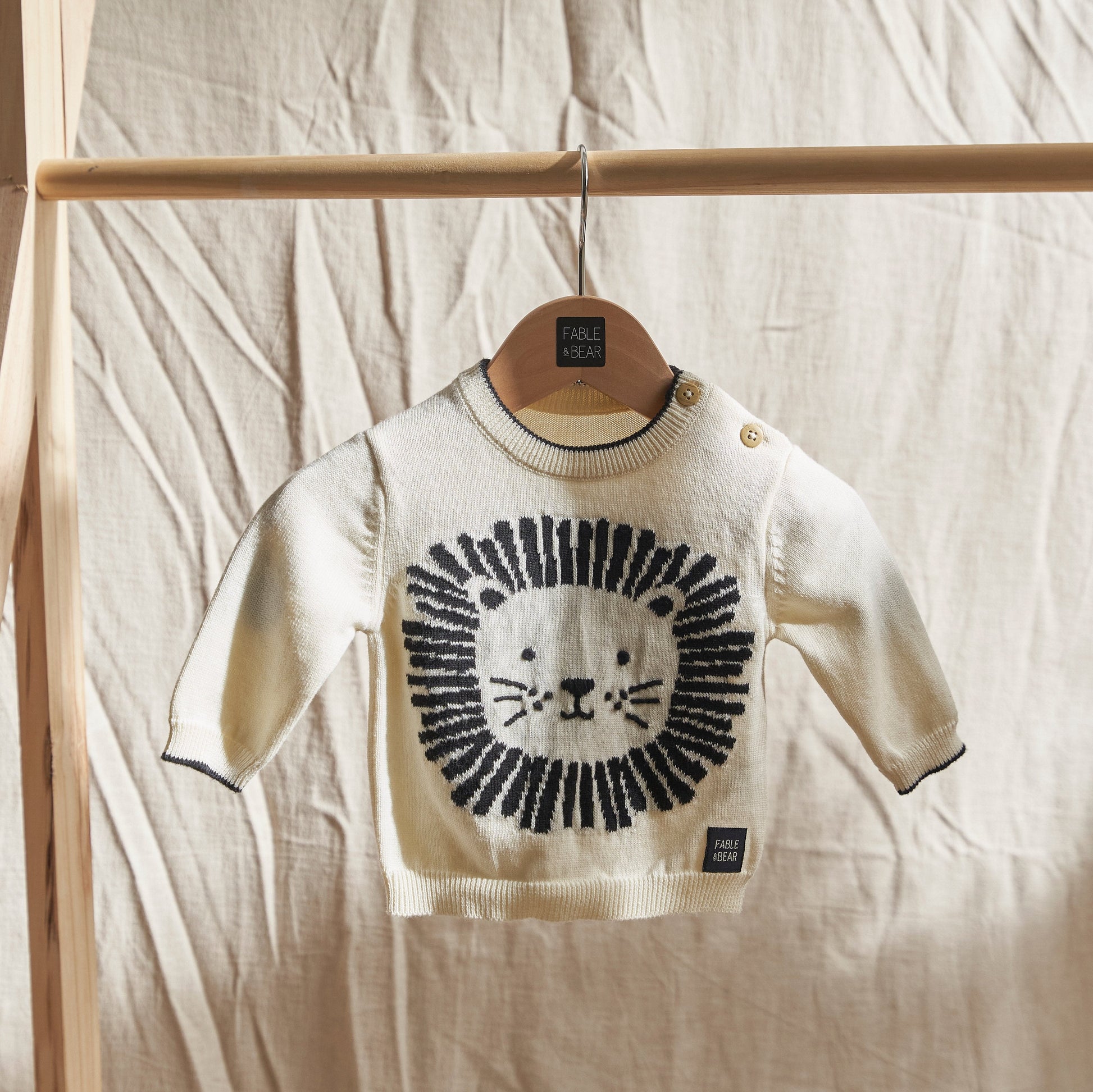 Fable and Bear Lion King Jumper for Baby Kids - Sweaters