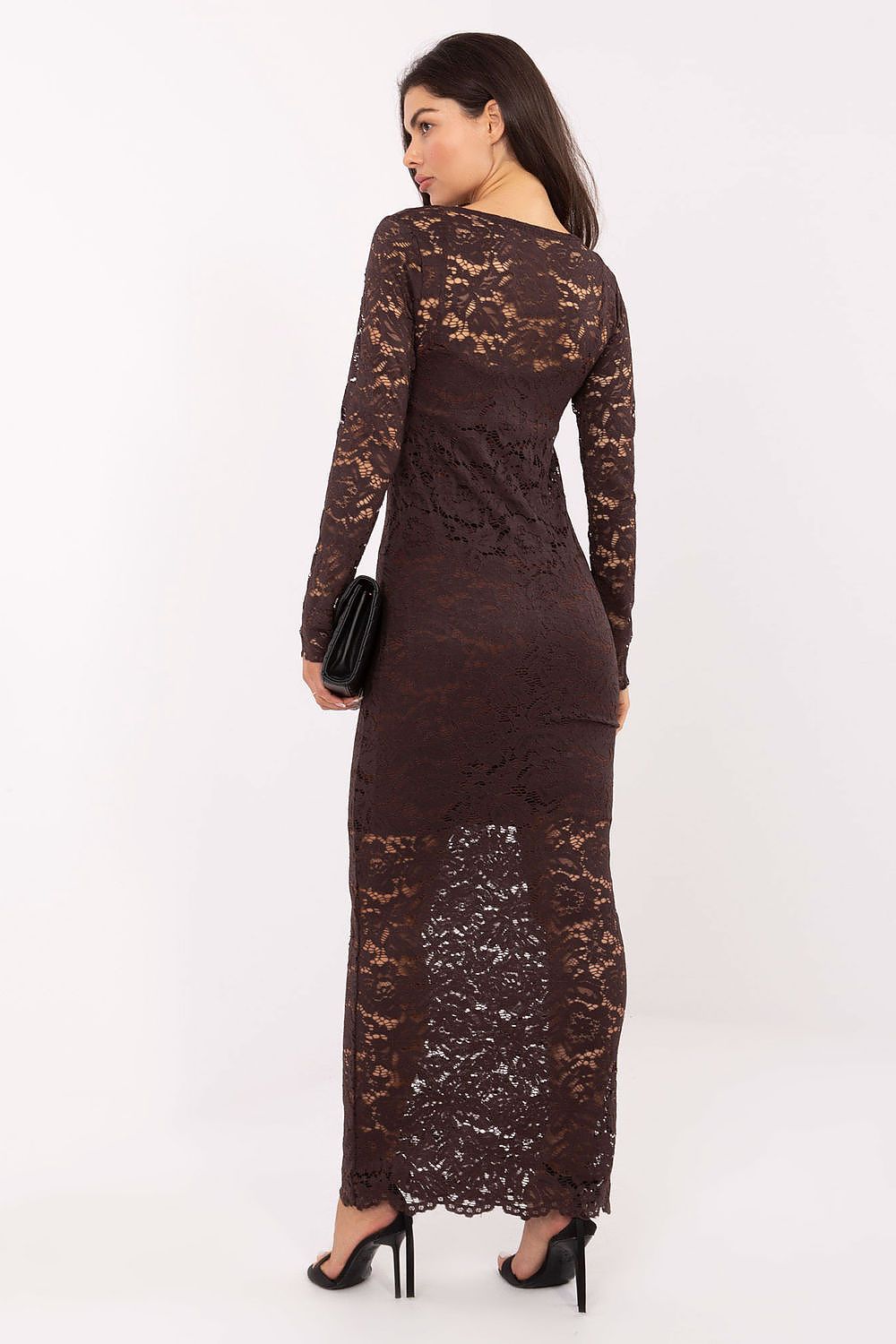 Feminine Lace Maxi Dress for Elegant Occasions - Dresses