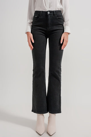 Flared jeans in black