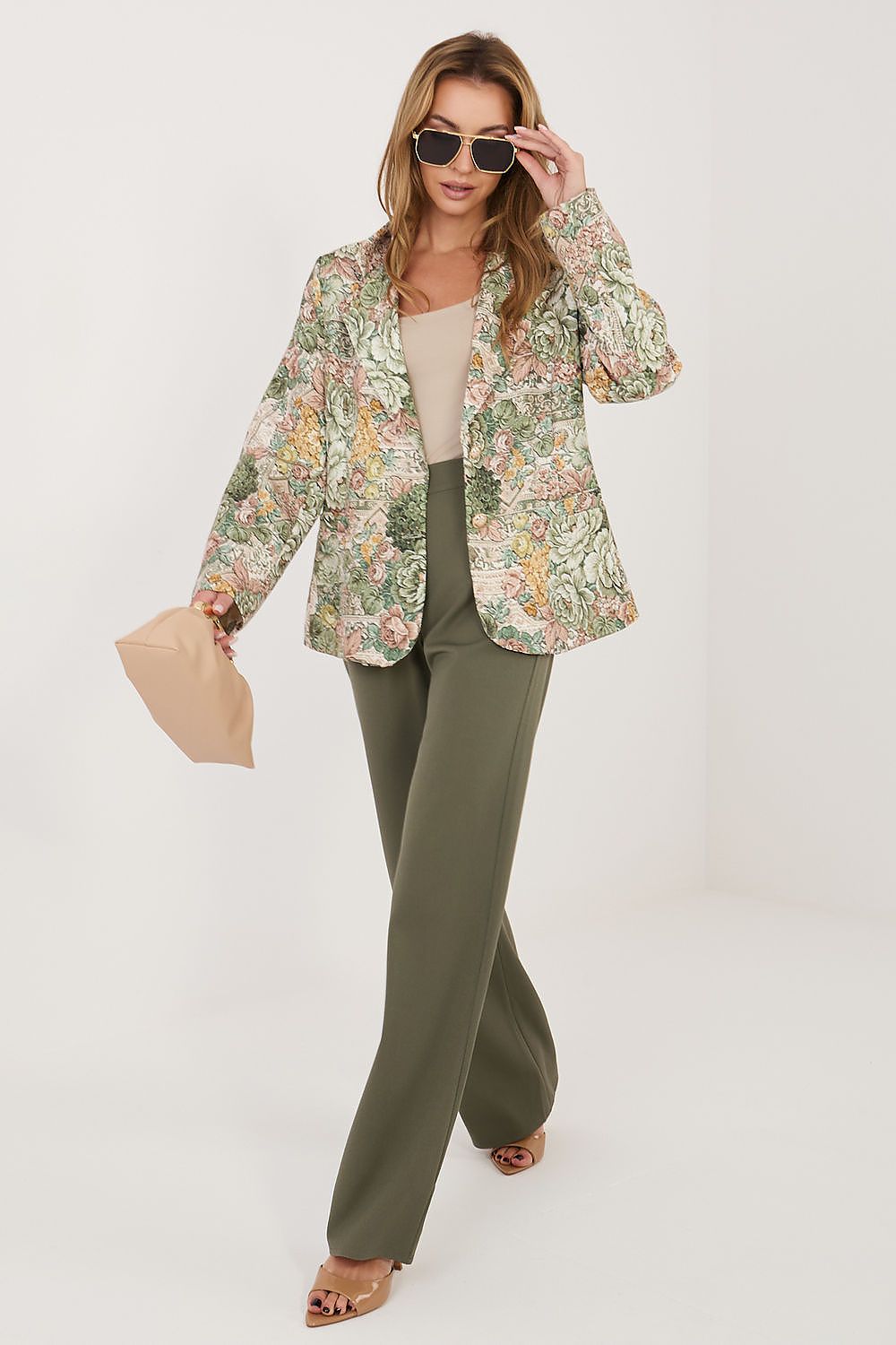 Italy Moda Floral Print Blazer Jacket for Women - Coats & Jackets